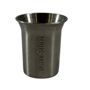 VTG Jose Cuervo Silver Shot Glass Metal Barware Tequila Crest Logo Collectible